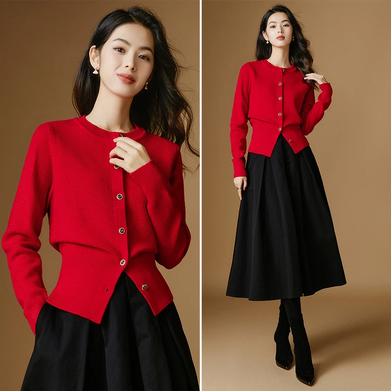 【新品】2025上衣百搭针织外套女25052558