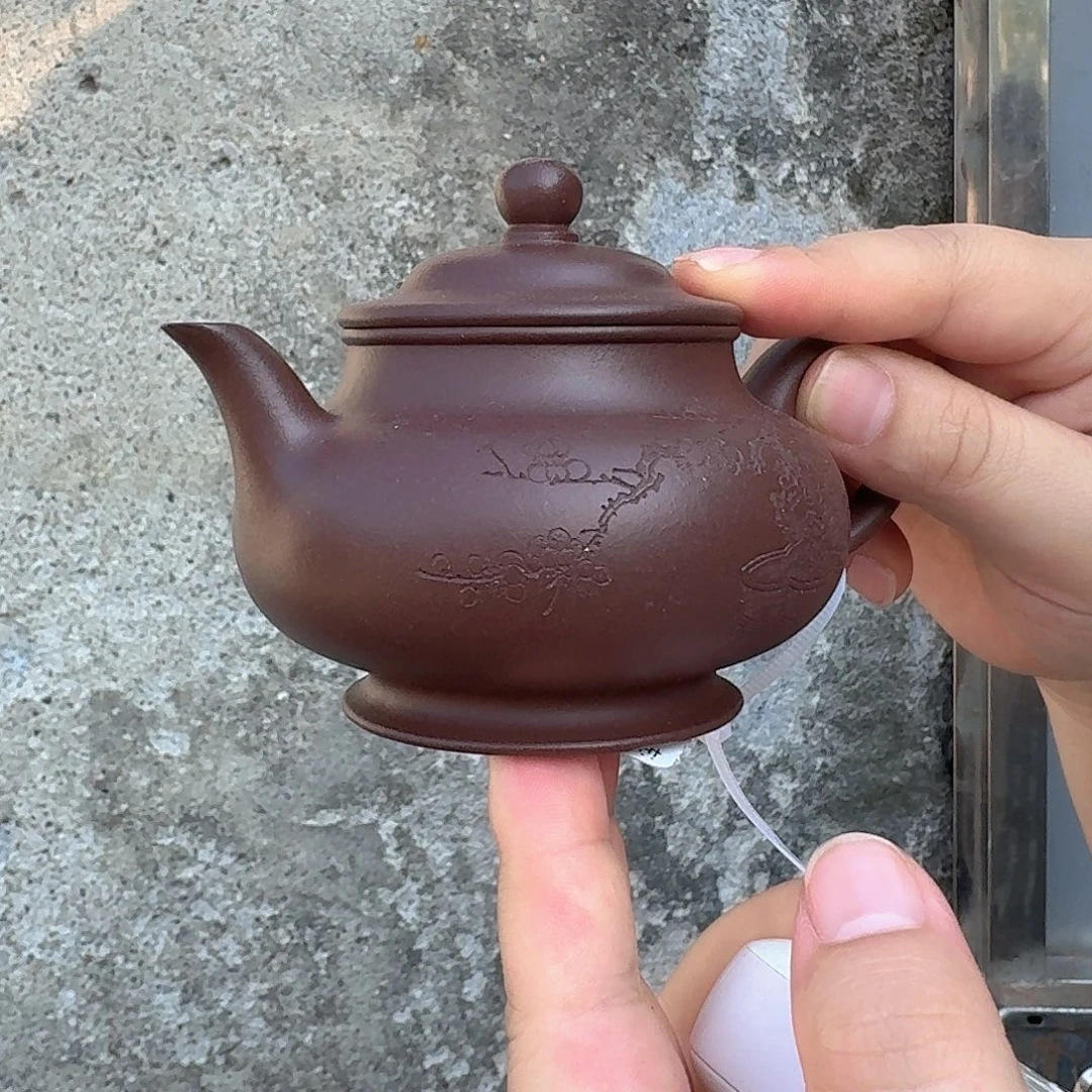 紫砂茶壶宫灯底槽清