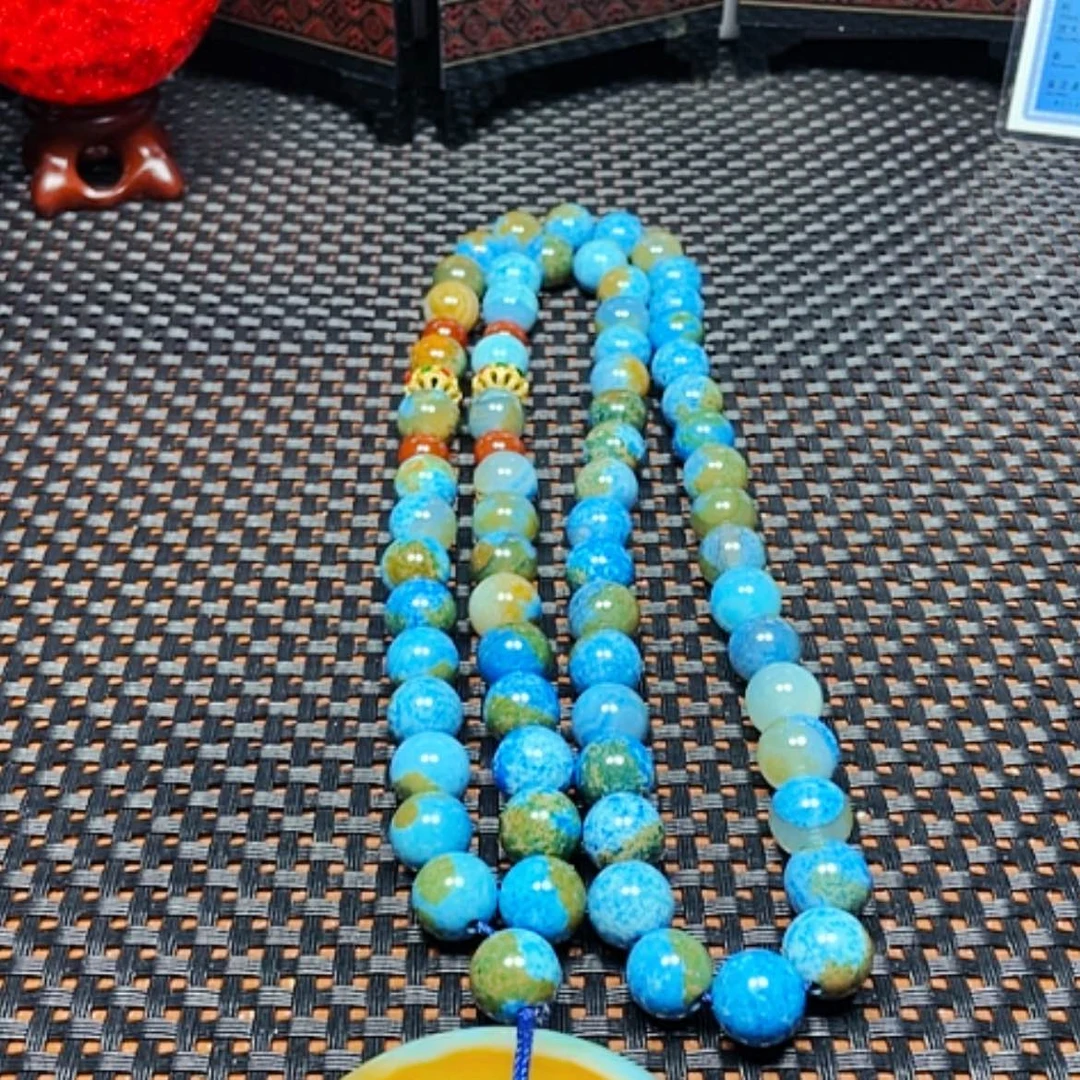 【闪购商品】未镶嵌颈饰玛瑙/玉髓蓝同肽项平10