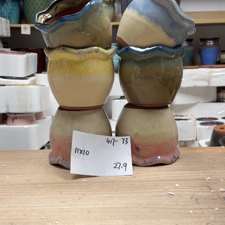 紫砂花盆多肉陶土花盆微瑕73