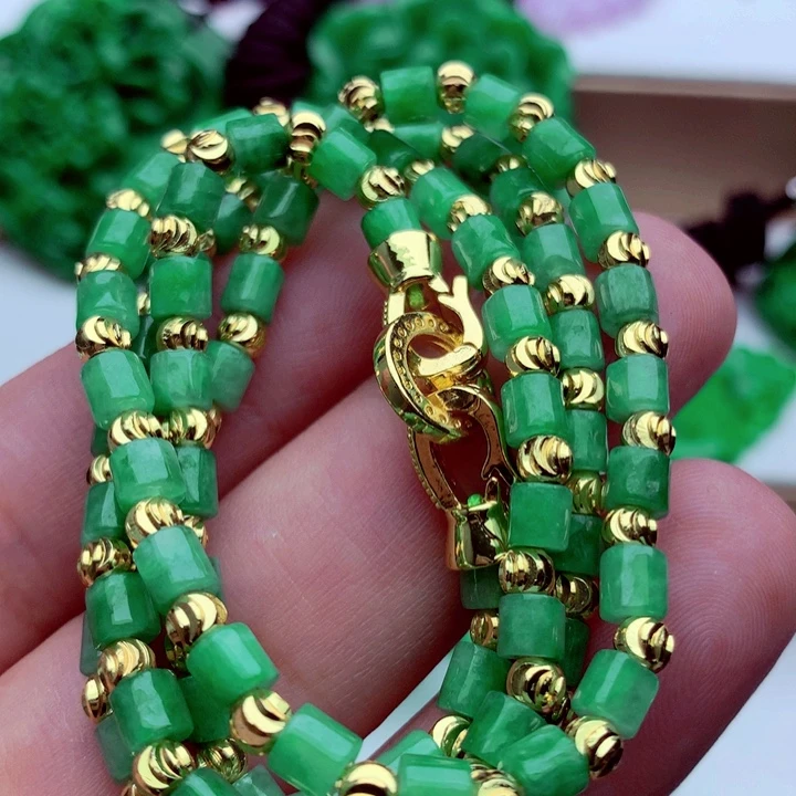 翡翠未镶嵌毛衣链