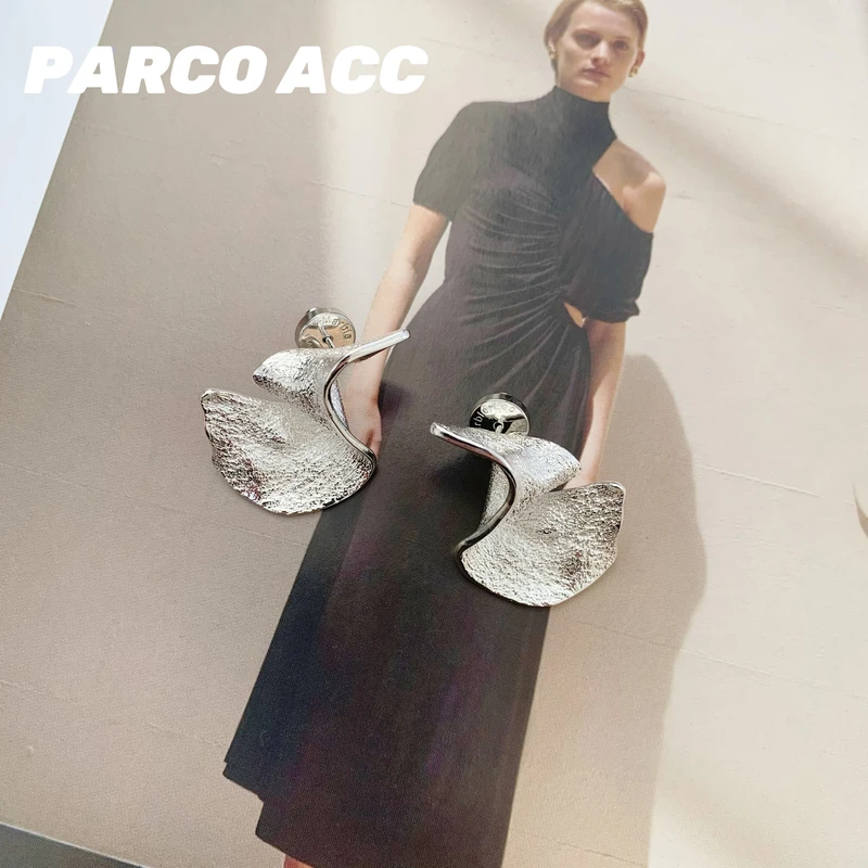 铜合金耳饰 TF417 MARBLE LEO 沙丘耳钉 【NANA】