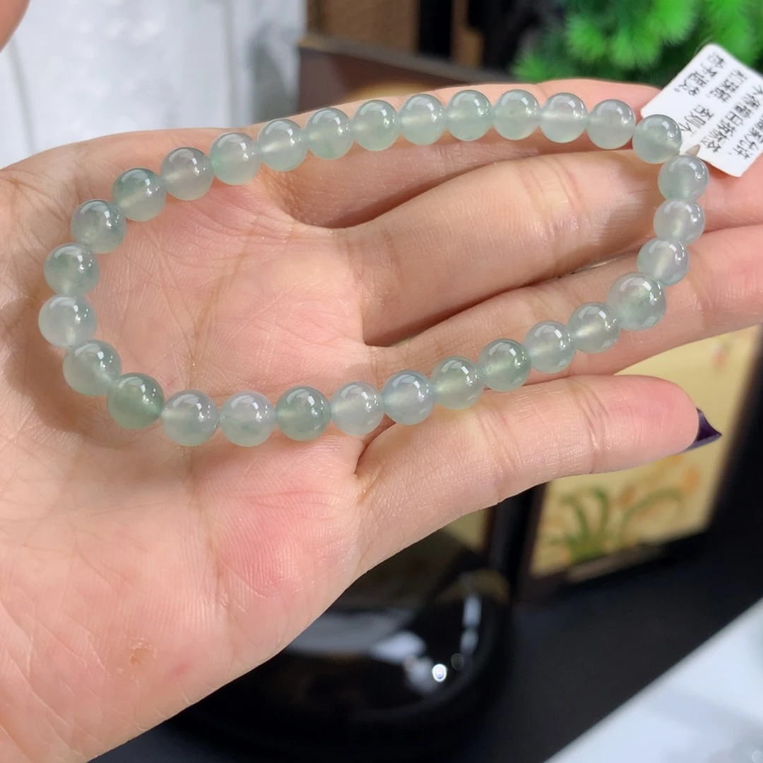 未镶嵌手串翡翠卡6冰种晴手串