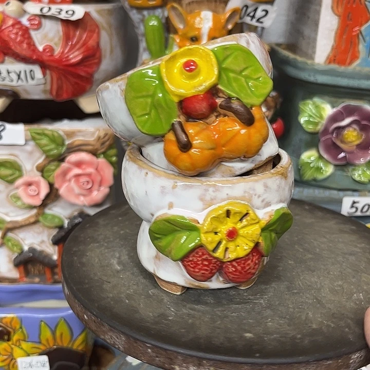 粗陶材质多肉花盆