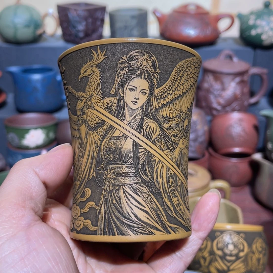 原矿紫砂手工主人杯