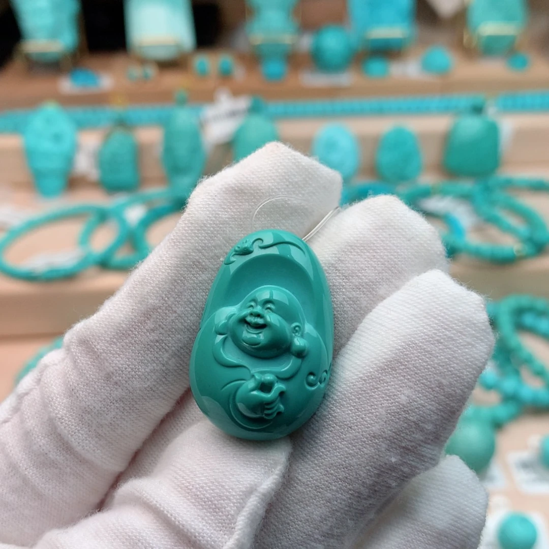 绿松石未镶嵌珠宝奇石18.5mm