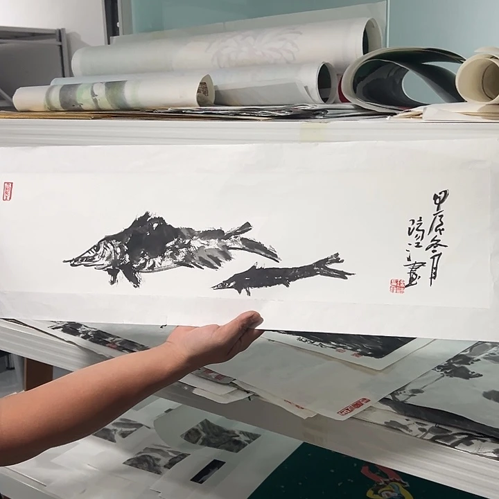 国画三*人老师作品国画作品
