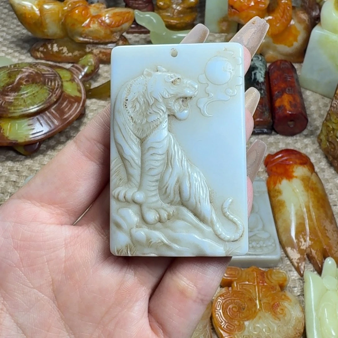 白玉菩提吊坠挂件