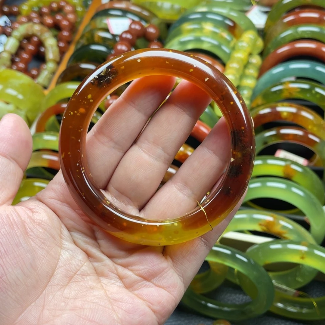 未镶嵌蛇纹石玉手镯