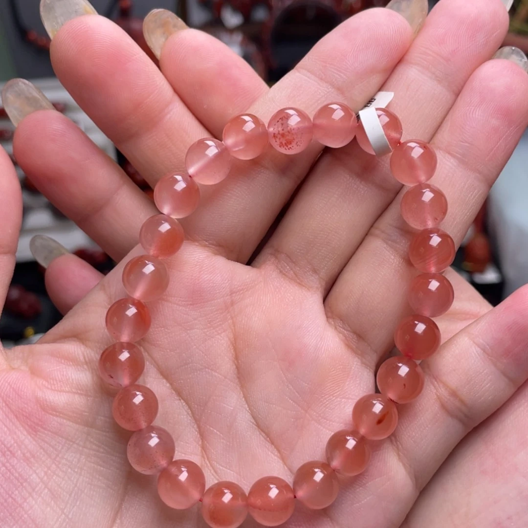 【闪购商品】南红玛瑙8.5m冰粉手串未镶嵌