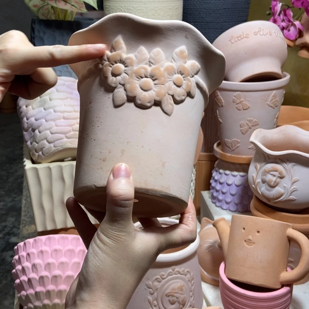 15×15雾化花边花束 粗陶1个