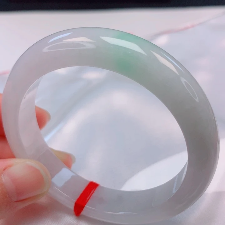 翡翠未镶嵌手镯55。56