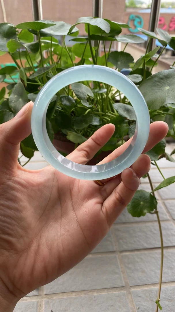 非金属珐琅手镯 老朝专属灰冰蓝（高货手镯）