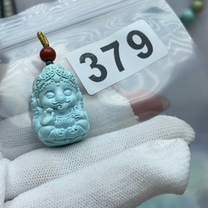 绿松石珠宝奇石未镶嵌草*兔