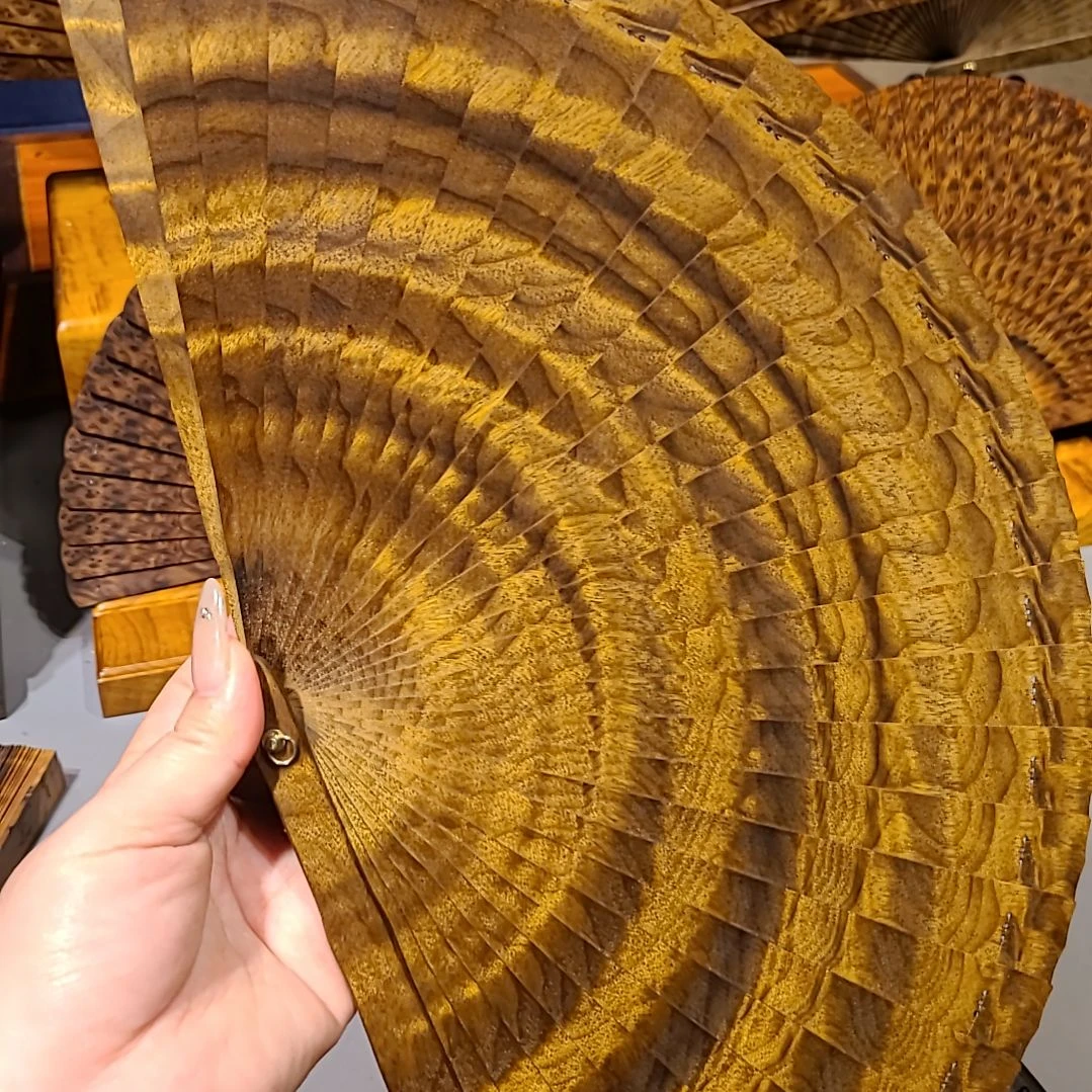 扇子21小叶桢楠金丝楠木苏扇阴沉