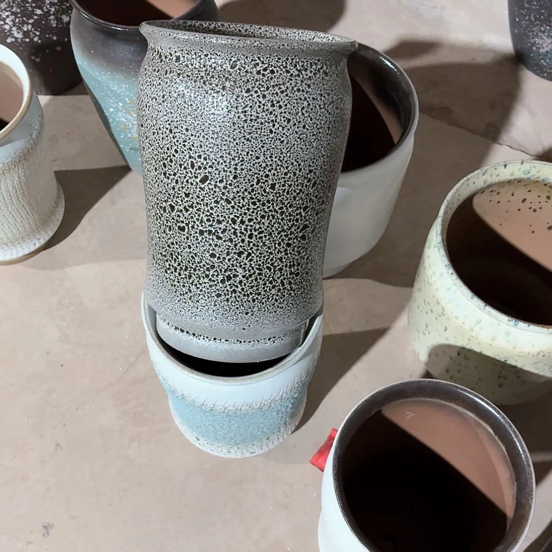 紫砂花盆口20高31灰色