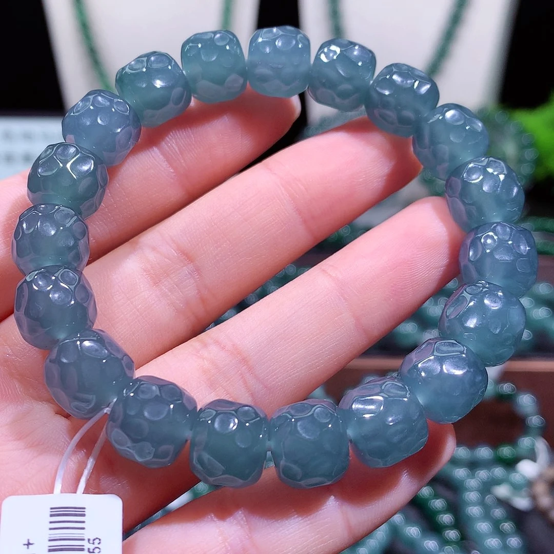 翡翠未镶嵌手链天然a货翡翠手串11.8