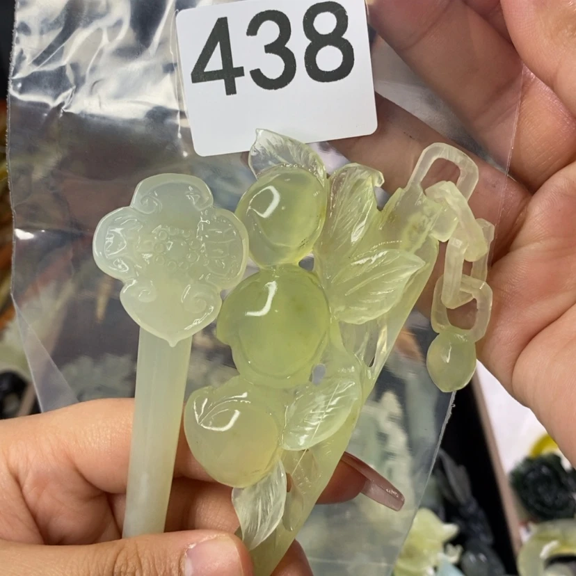 【闪购商品】岫玉发饰未镶嵌龍***上