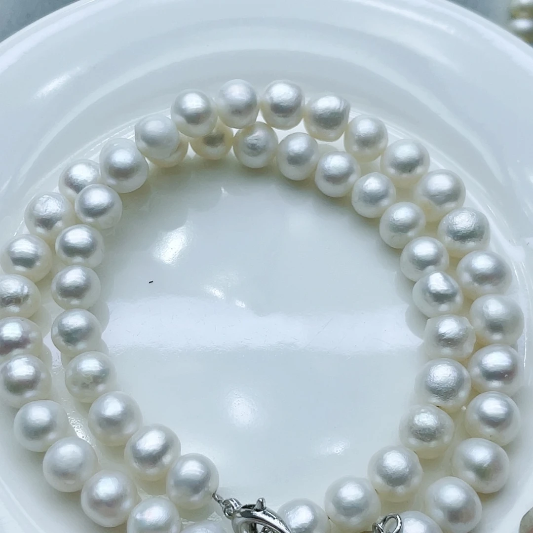 淡水珍珠颈饰钛钢