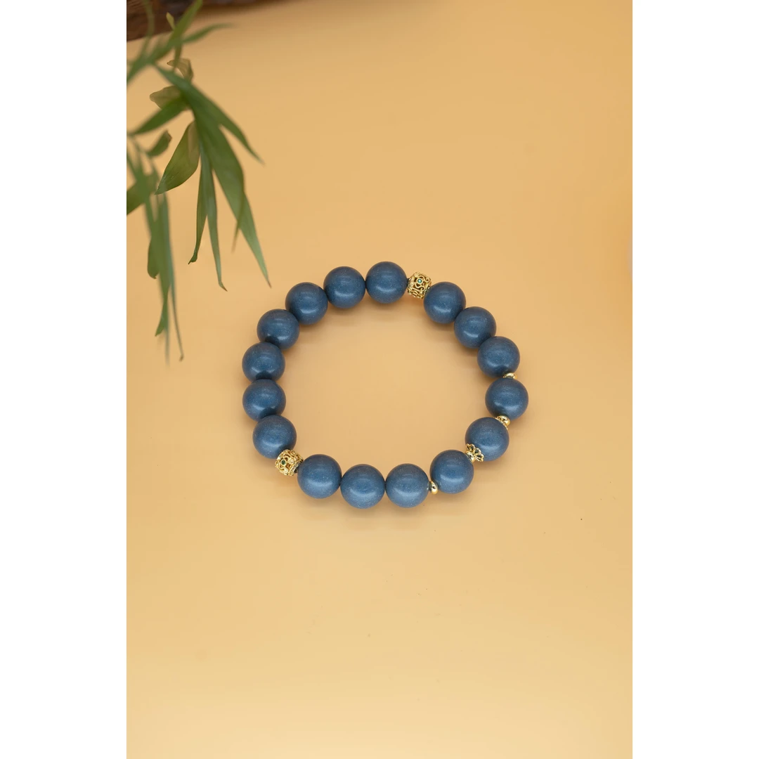 【非遗好物】合香珠靛蓝真炁香单圈（1.2）（京工0051）