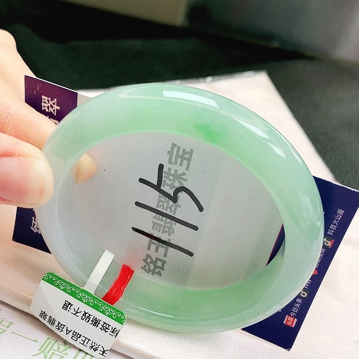翡翠未镶嵌手镯缅甸天然a货翡翠手镯