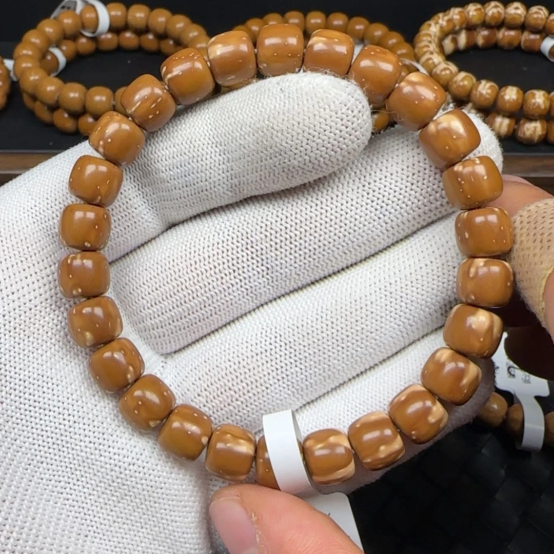 紫金鼠手串9.2mm实心老型（微花火焰）G19