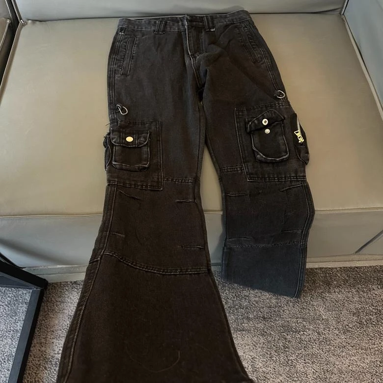 W95 牛仔裤美式高街vibe高级感学院风ootd穿搭裤子潮