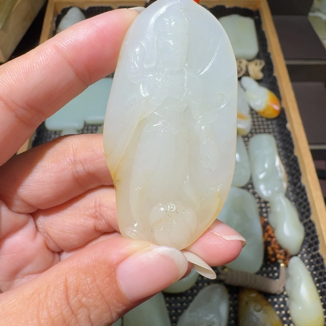 和田玉未镶嵌吊坠(不含链)