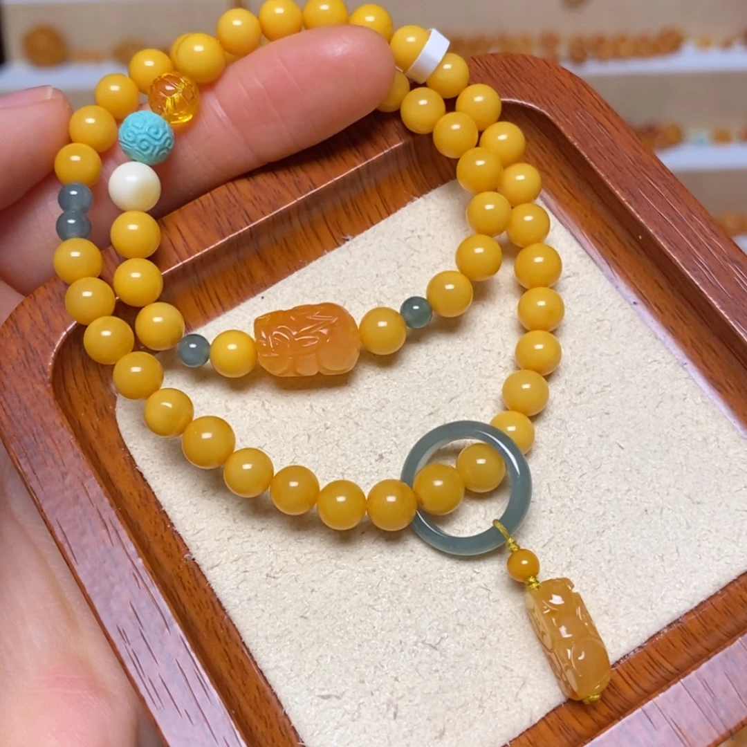 【闪购商品】未镶嵌蜜蜡手链手串