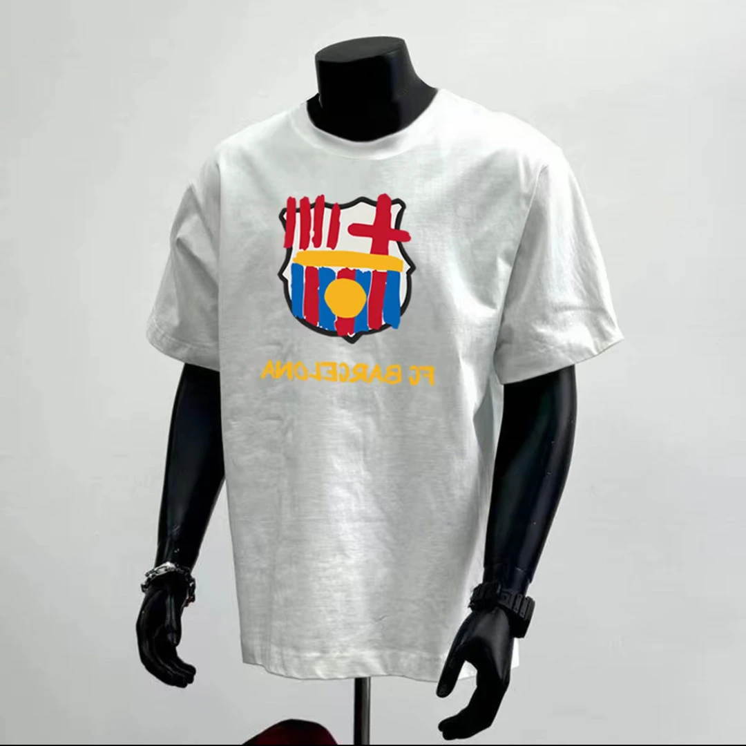 时尚个性夏季美式纯棉夏季男士T恤cleanfit风纯棉圆领百搭潮流