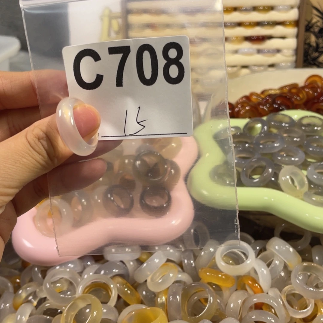未镶嵌戒指玛瑙/玉髓708