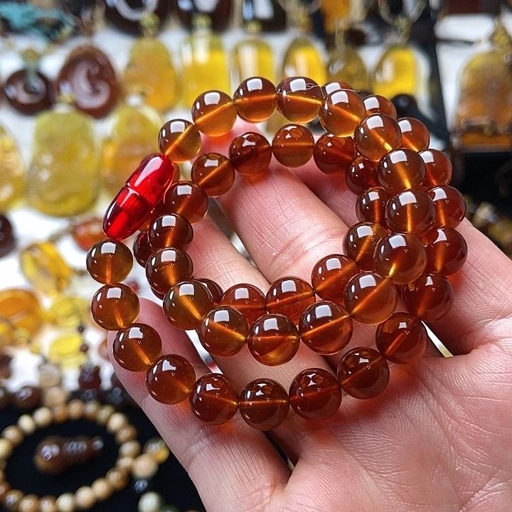 琥珀（棕珀）裸石未镶嵌平*缅甸琥珀原矿