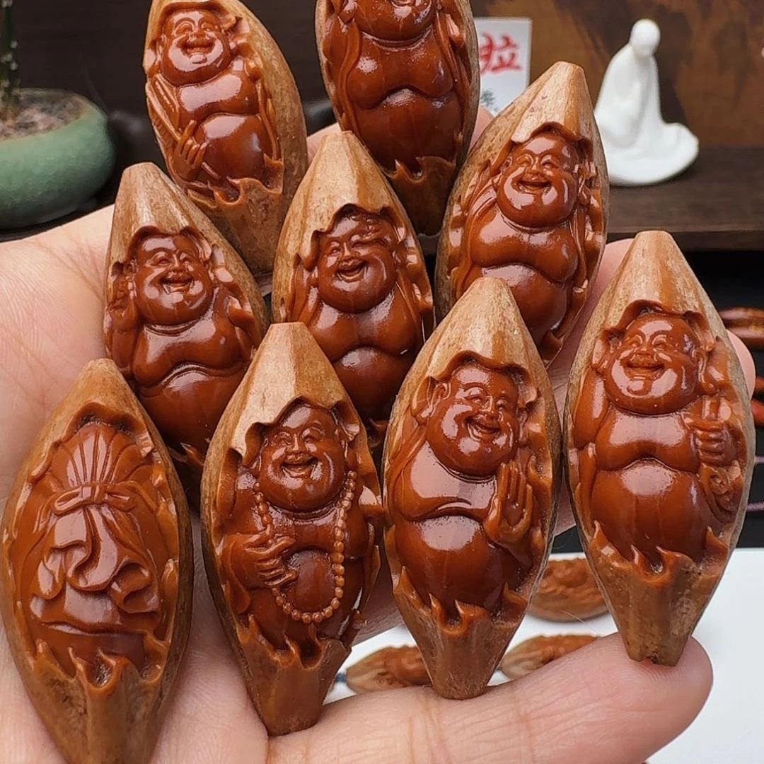 手串/手链橄榄核1.9水晶核，包衣弥勒佛