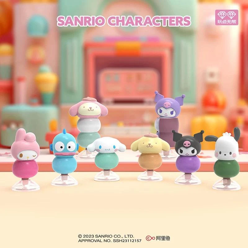 【正品代拆】三丽鸥家族团子系列正版授权盲盒手办公仔摆件
