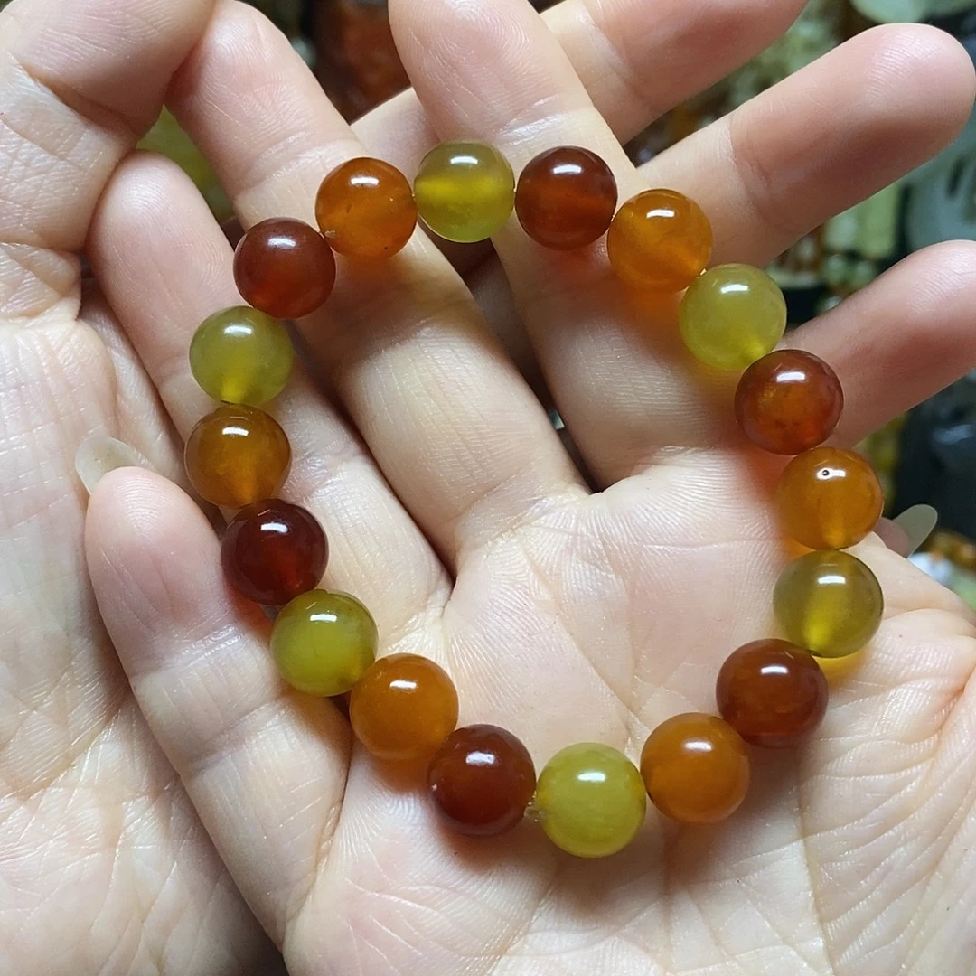 蛇纹石玉未镶嵌手链