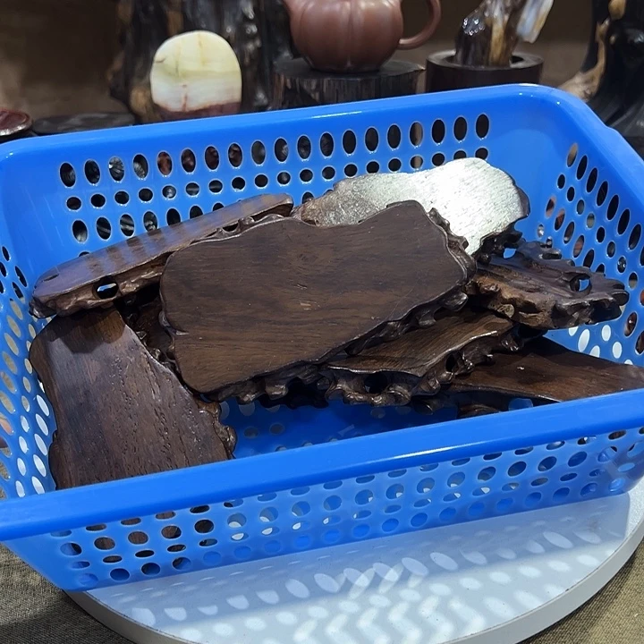 木黑檀木知足常乐底座瑕疵品介意勿拍十个