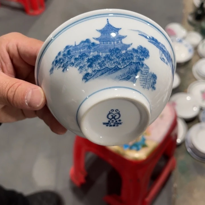 醴陵高温瓷釉下12厘米俩个欢***猫