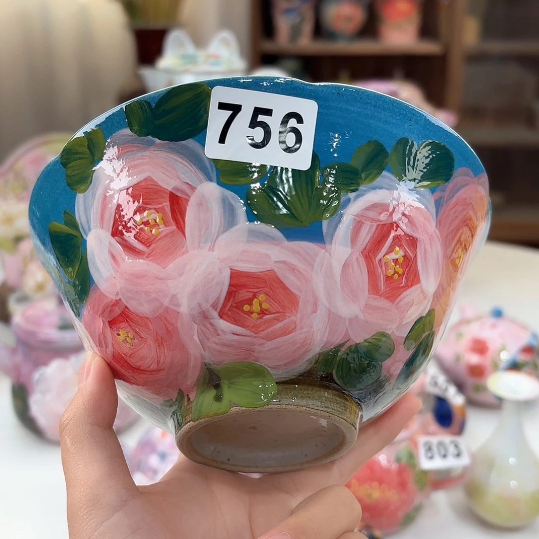 景德镇手绘高温釉下彩陶瓷茶具