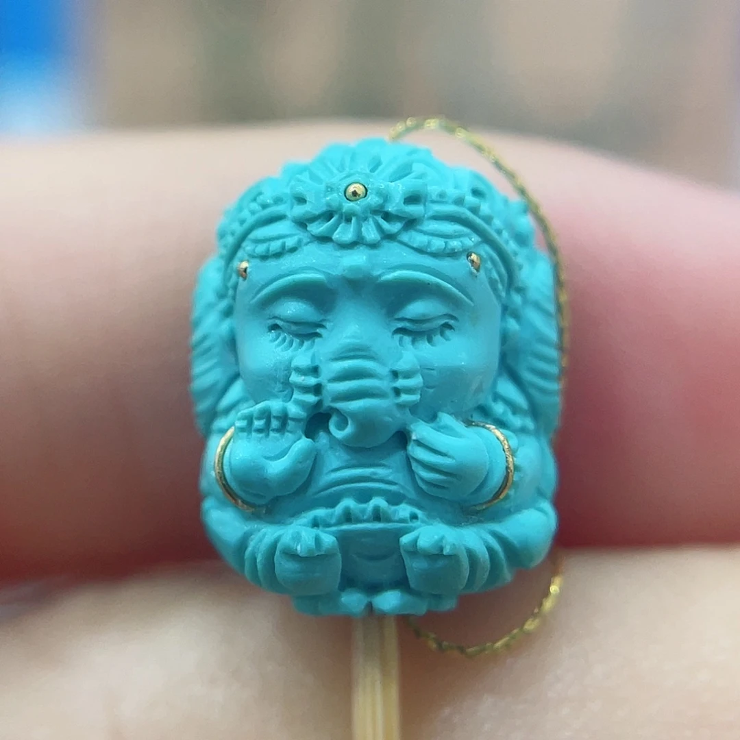 未镶嵌绿松石珠宝奇石