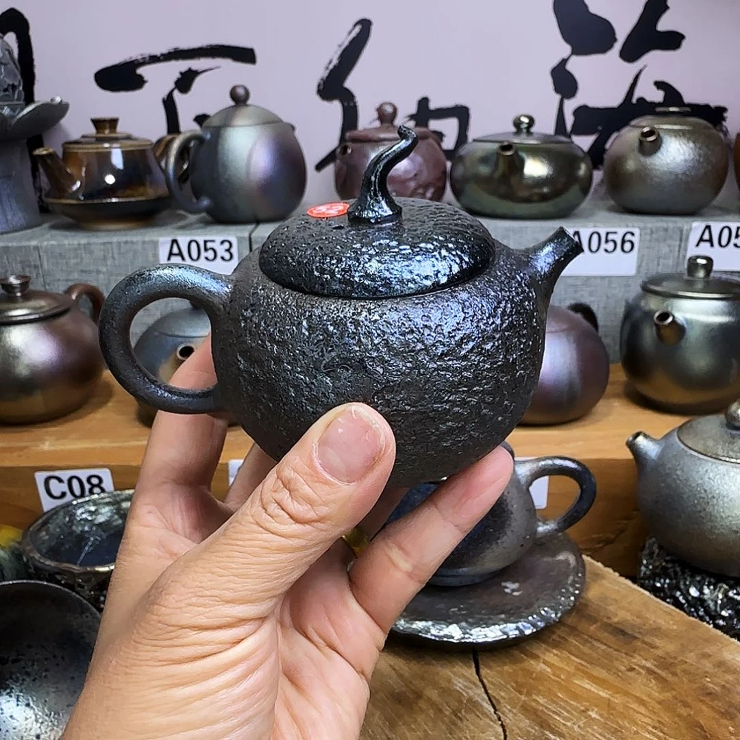 壶任****料建水紫陶柴烧壶