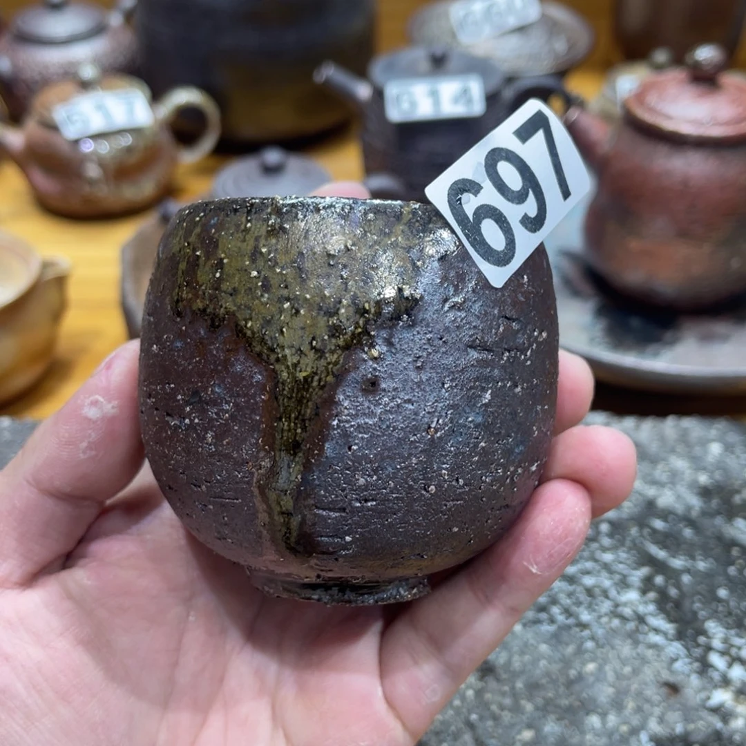 手工制作柴烧茶杯697
