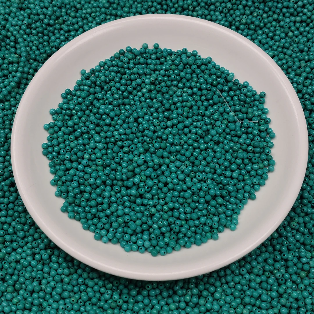 【散珠批发】w3332高瓷绿松2MM*100颗