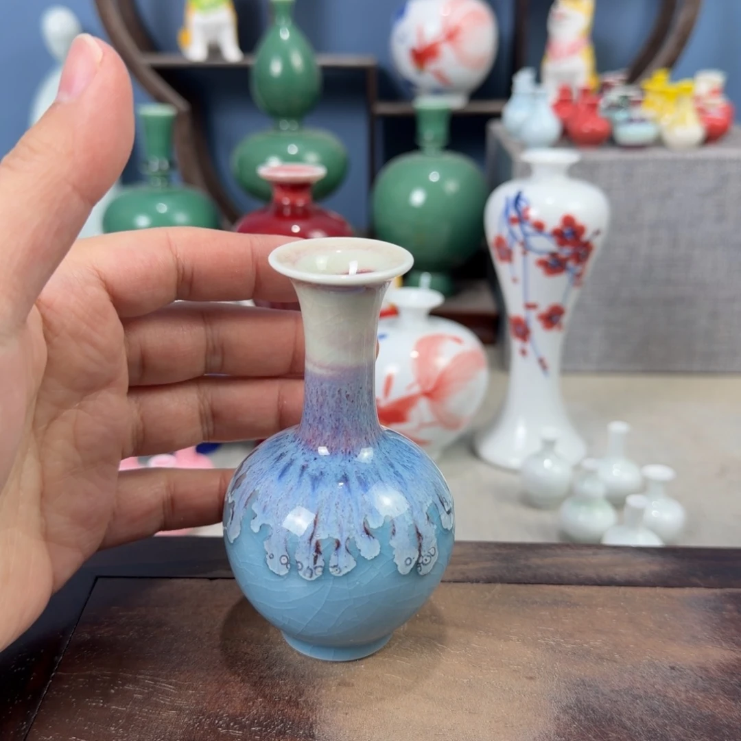 陶瓷手工小花器摆件