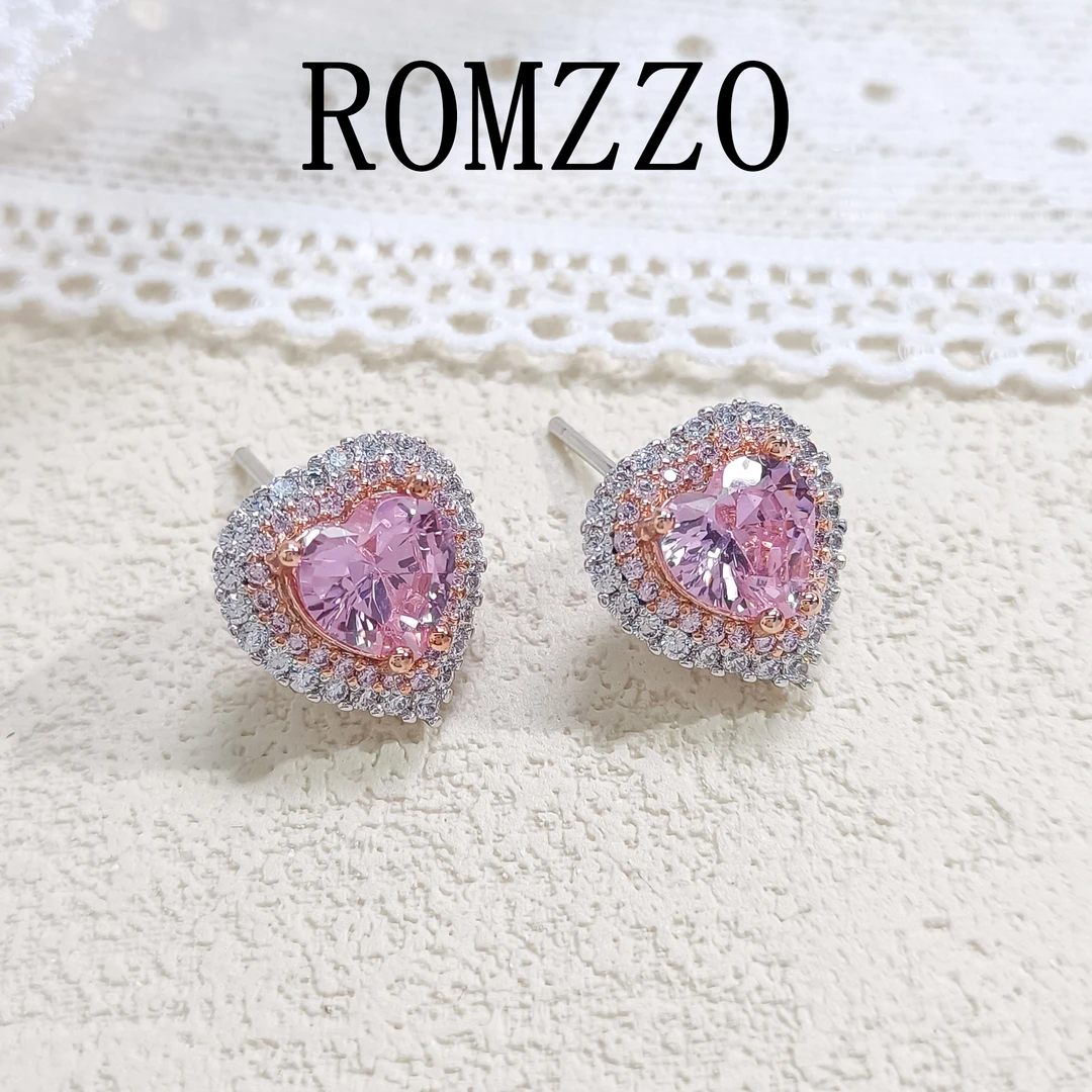 铜合金合成锆石耳饰 GTL-52933 耳饰 镀k金 小众镶嵌素款