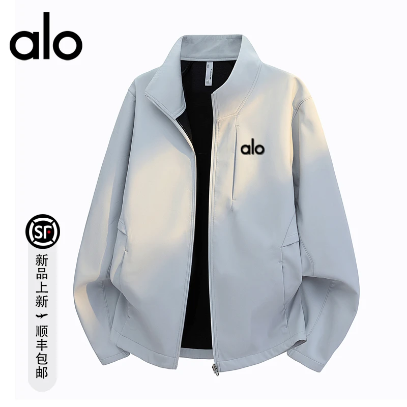 alo潮牌 秋季时尚简约大气新潮夹克透气保暖休闲日常宽松百搭外套