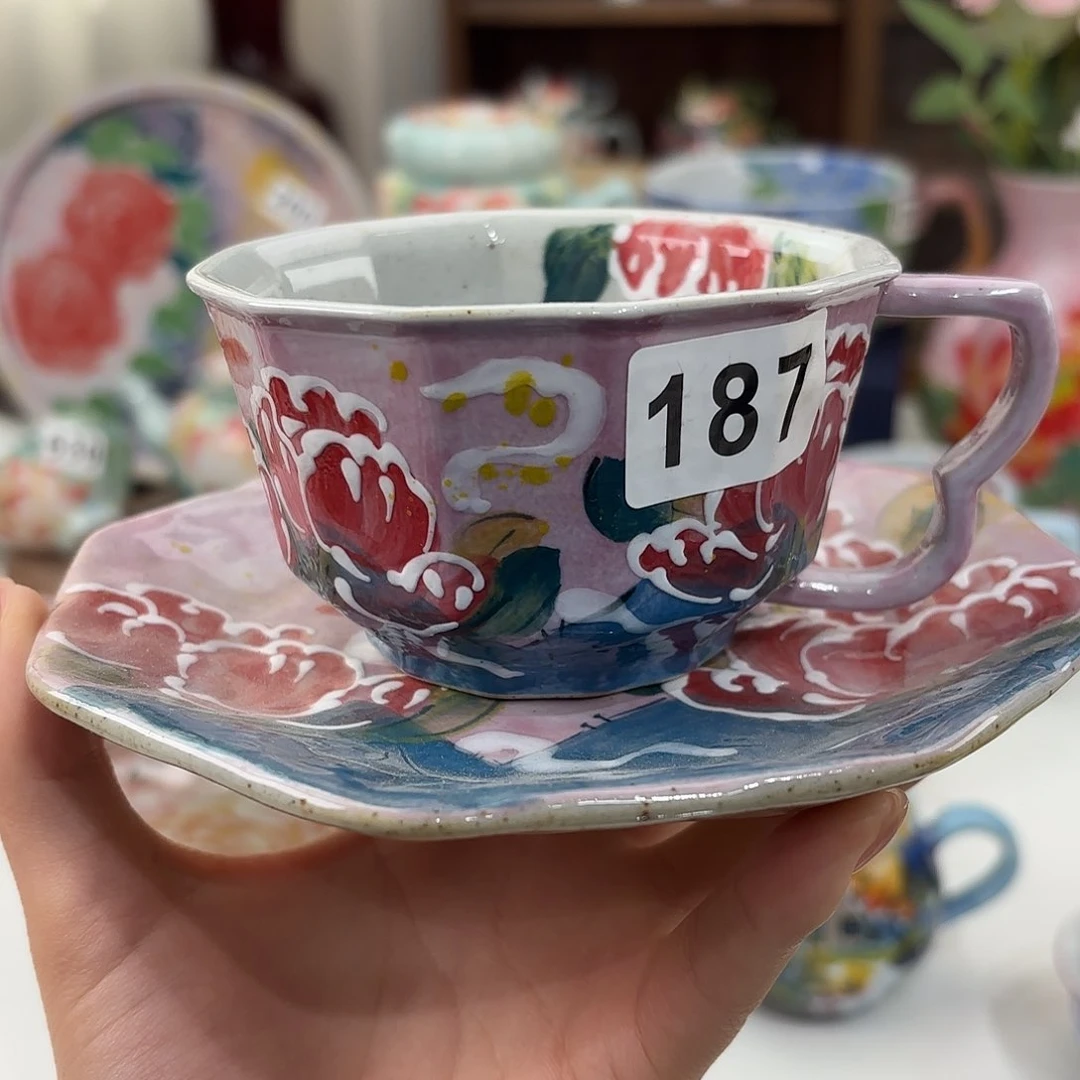 景德镇手绘高温釉下彩陶瓷茶具