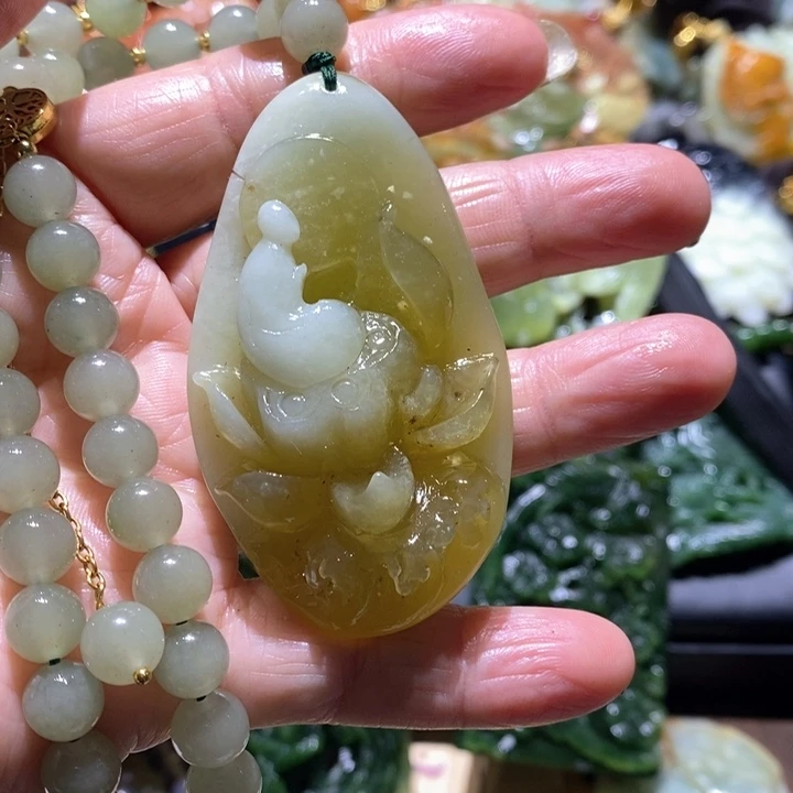 岫玉毛衣链未镶嵌