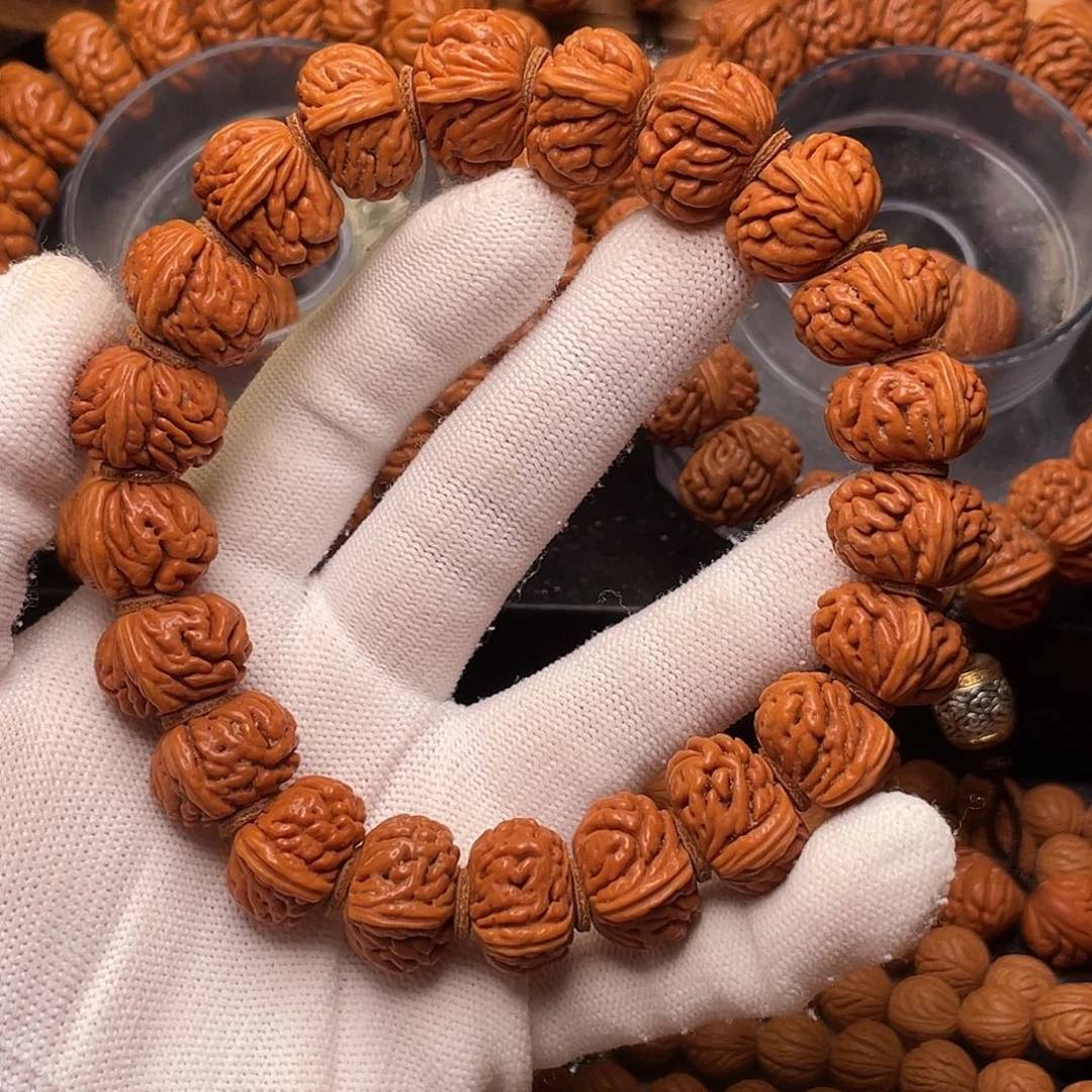 手串桃核红魔刺龙1.8，8