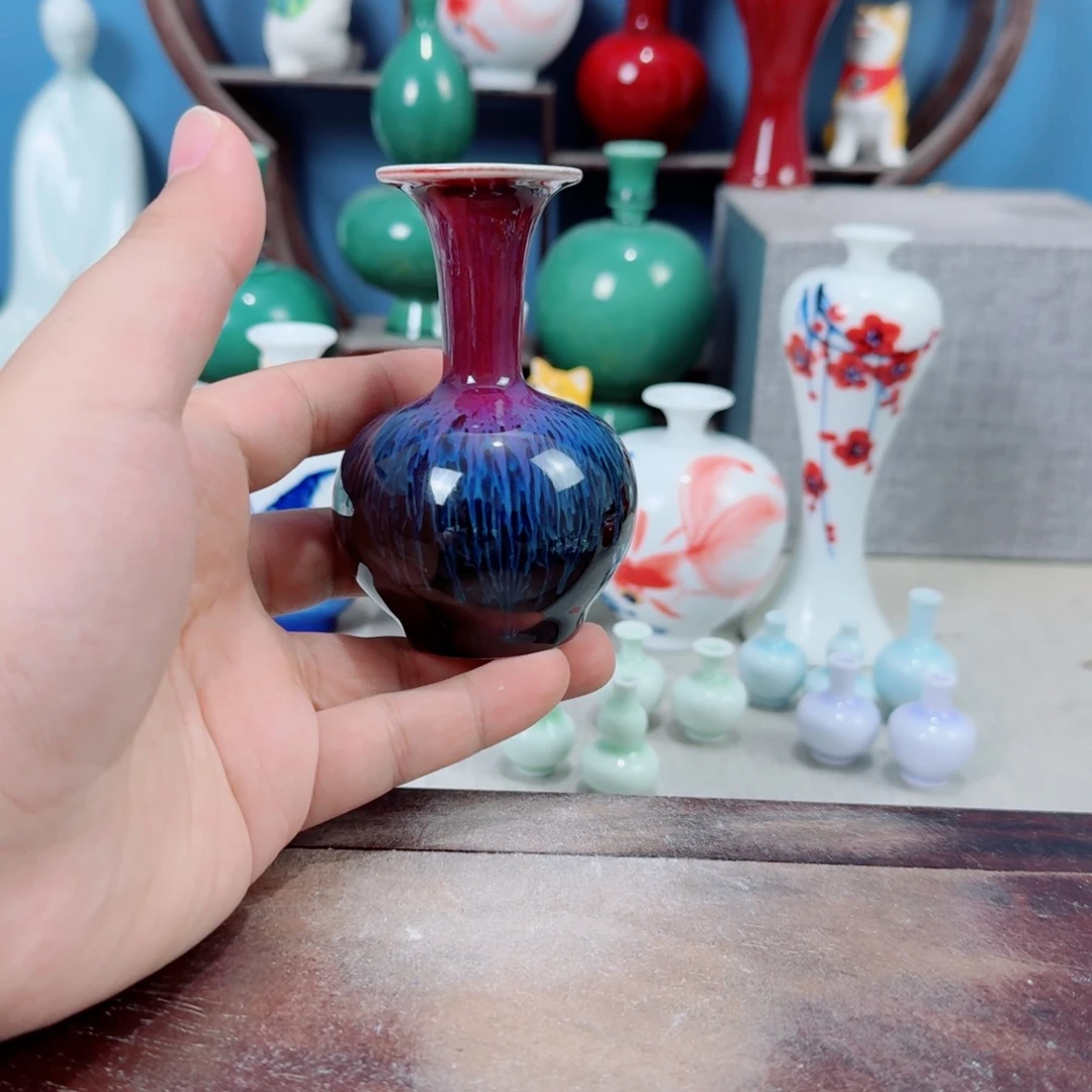 陶瓷手工小花器摆件