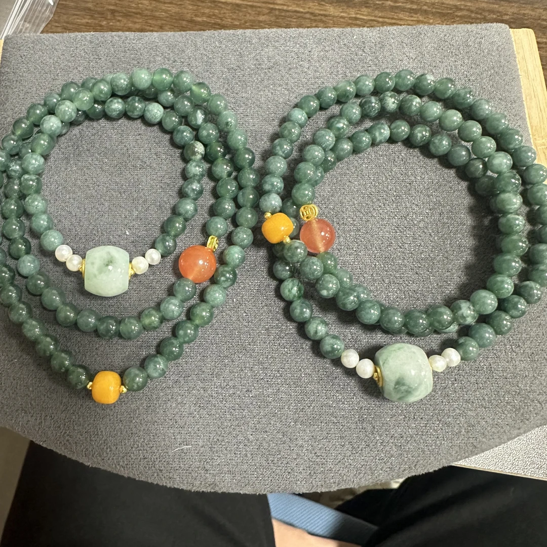 【小院甄选】翡翠项链约5mm 多样性发一件 AT1104